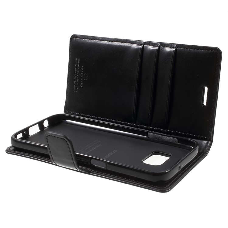 MERCURY GOOSPERY Blue Moon Leather Stand Case for Samsung Galaxy S7 G930 - Black-9