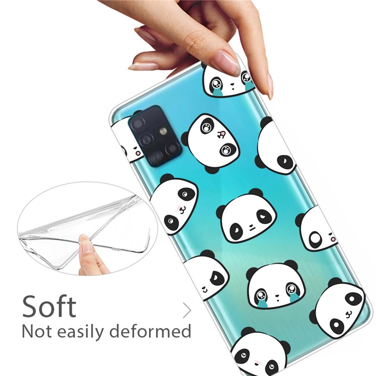 Pattern Printing IMD TPU Soft Cell Phone Case for Samsung Galaxy A51 - Pandas-3