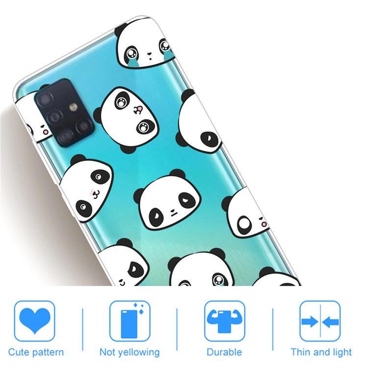 Pattern Printing IMD TPU Soft Cell Phone Case for Samsung Galaxy A51 - Pandas-4