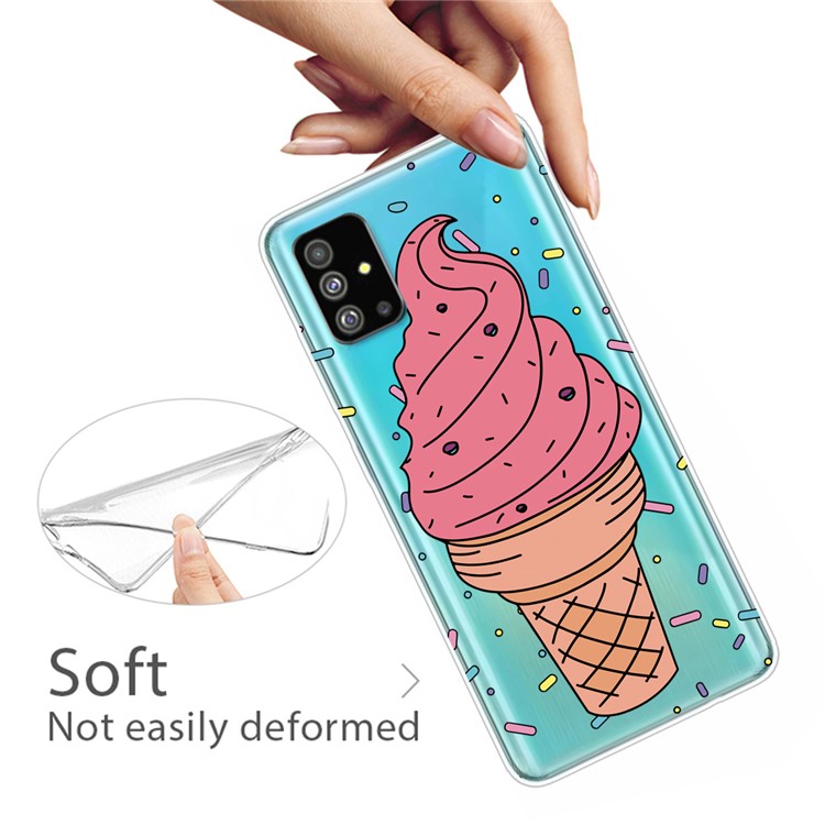 Pattern Printing IMD TPU Back Case for Samsung Galaxy S20 - Ice Cream-3