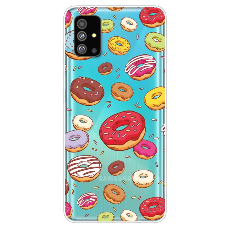 Impressão de Padrões IMD TPU Back Case Para Samsung Galaxy S20 4G/S20 5G - Rosquinha