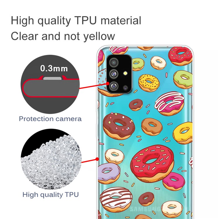 Pattern Printing IMD TPU Back Case for Samsung Galaxy S20 - Doughnut-2