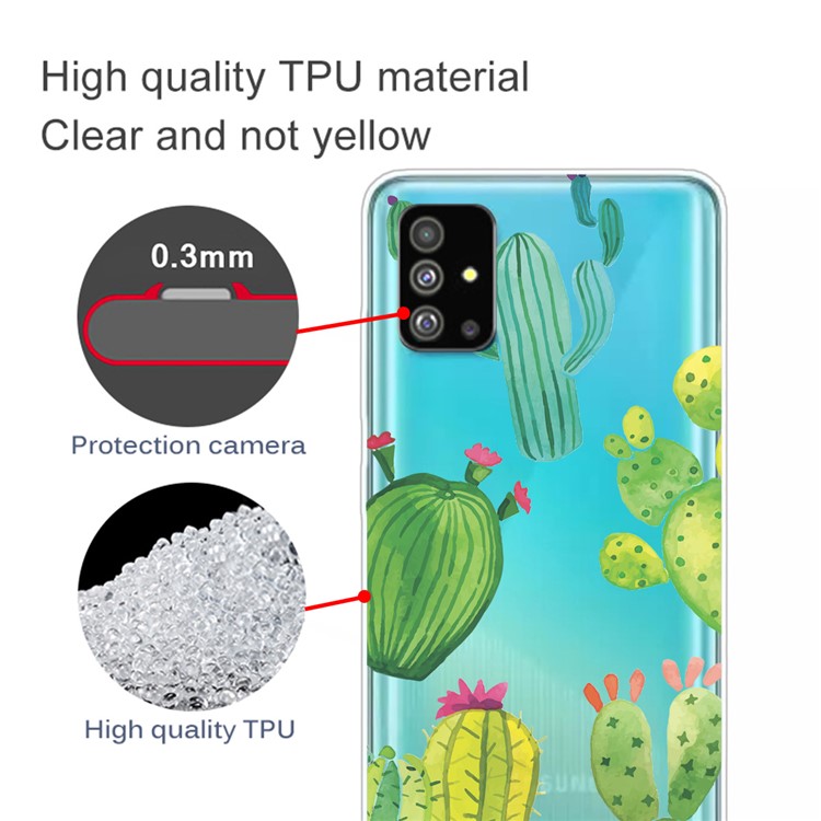 Pattern Printing IMD TPU Back Case for Samsung Galaxy S20 - Cactus-2