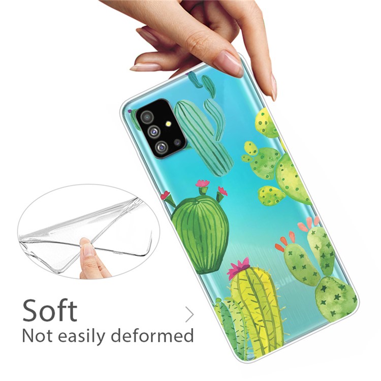 Pattern Printing IMD TPU Back Case for Samsung Galaxy S20 - Cactus-3
