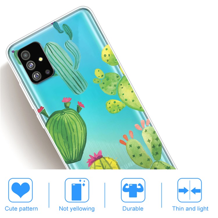 Pattern Printing IMD TPU Back Case for Samsung Galaxy S20 - Cactus-4