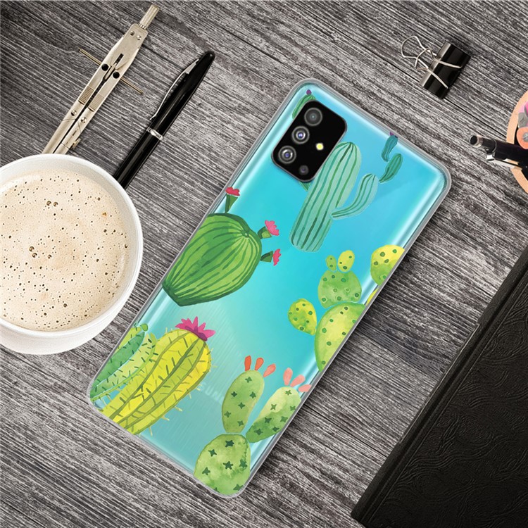 Pattern Printing IMD TPU Back Case for Samsung Galaxy S20 - Cactus-5