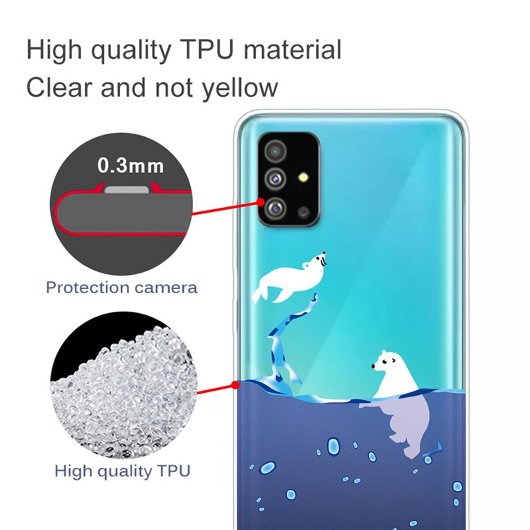 Pattern Printing IMD TPU Shell for Samsung Galaxy S11 - Polar Bear-2