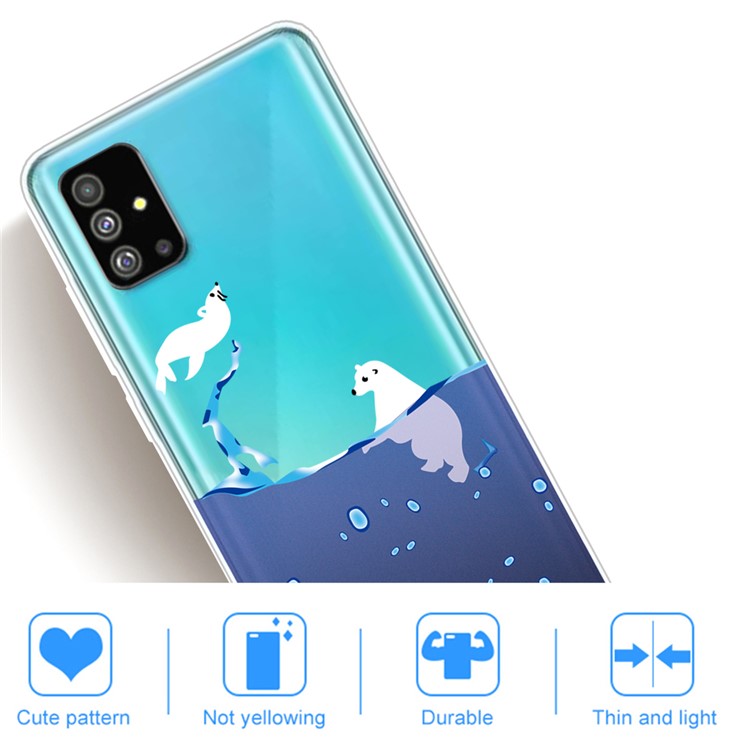 Pattern Printing IMD TPU Shell for Samsung Galaxy S11 - Polar Bear-4