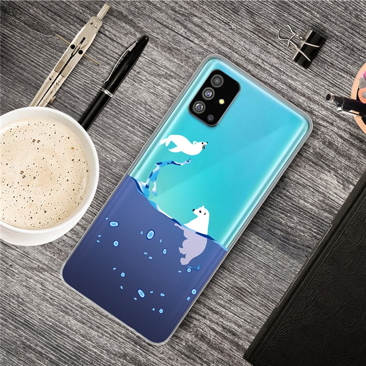 Pattern Printing IMD TPU Shell for Samsung Galaxy S11 - Polar Bear-5