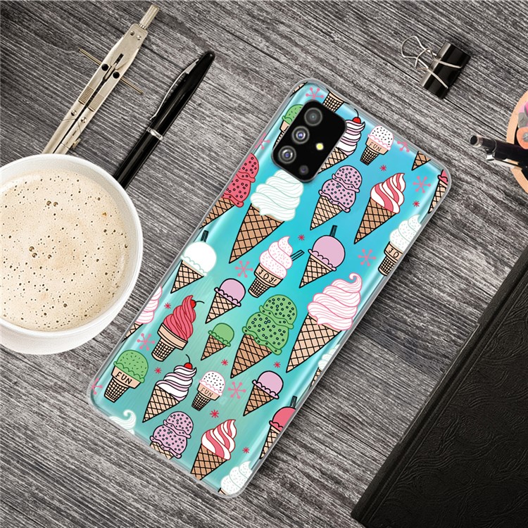 Pattern Printing IMD TPU Shell for Samsung Galaxy S20 Plus - Ice Cream-5