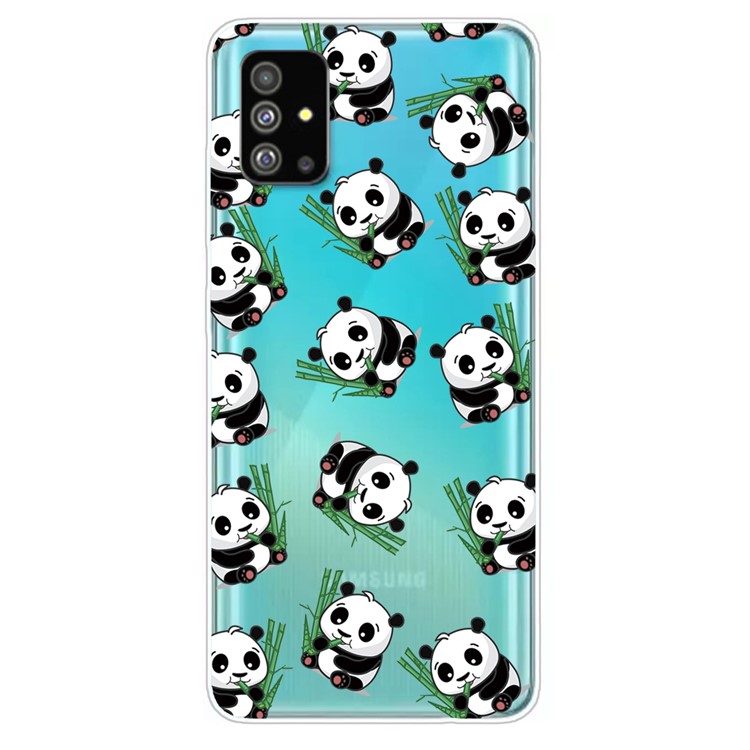 Pattern Printing IMD TPU Shell for Samsung Galaxy S20 Plus - Panda-1