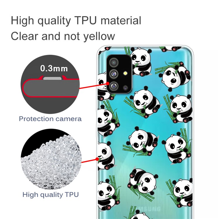 Pattern Printing IMD TPU Shell for Samsung Galaxy S20 Plus - Panda-2