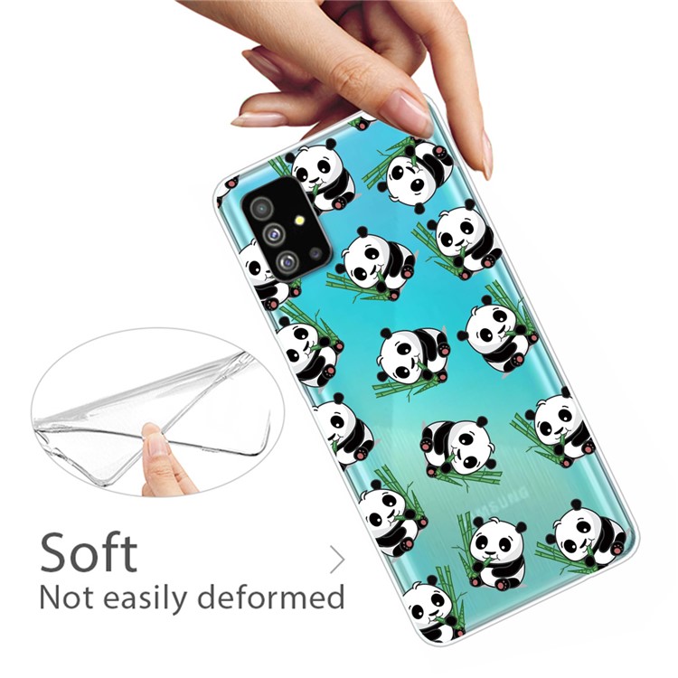 Pattern Printing IMD TPU Shell for Samsung Galaxy S20 Plus - Panda-3