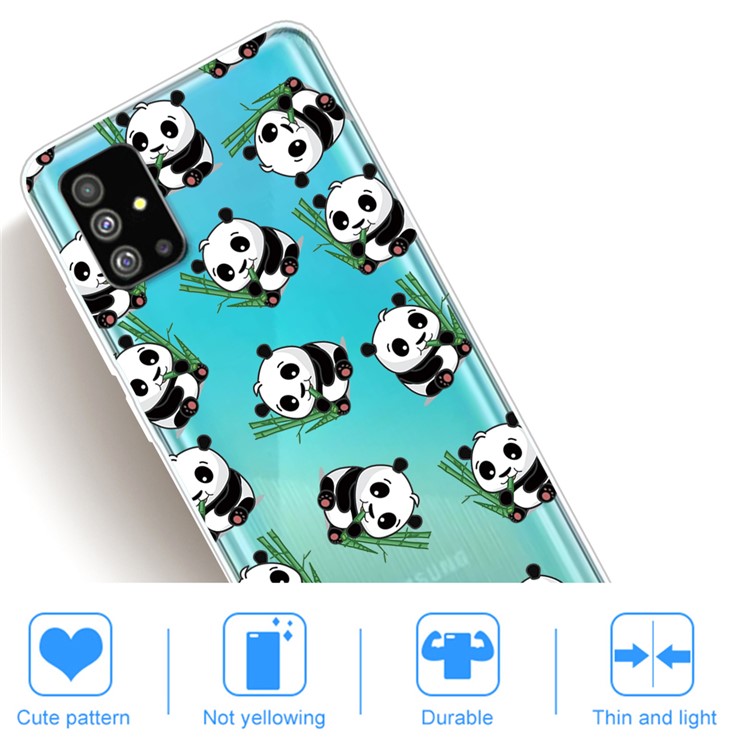 Pattern Printing IMD TPU Shell for Samsung Galaxy S20 Plus - Panda-4