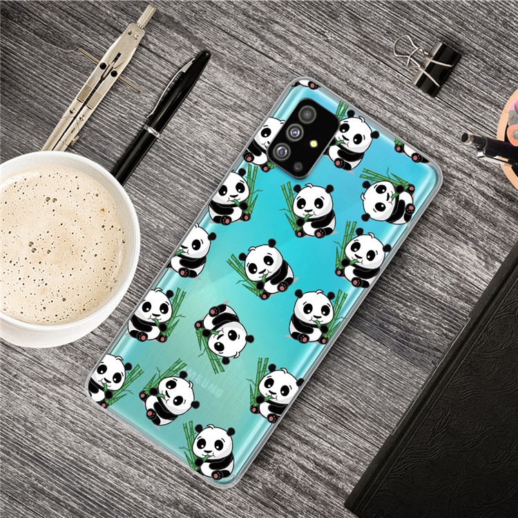 Pattern Printing IMD TPU Shell for Samsung Galaxy S20 Plus - Panda-5