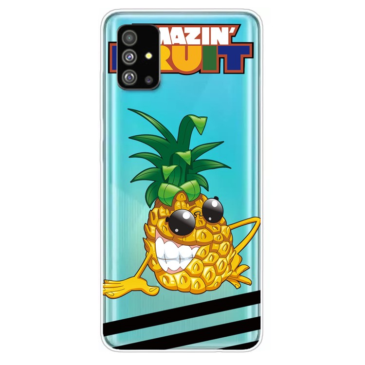 Pattern Printing IMD TPU Shell for Samsung Galaxy S20 Plus - Pineapple-1
