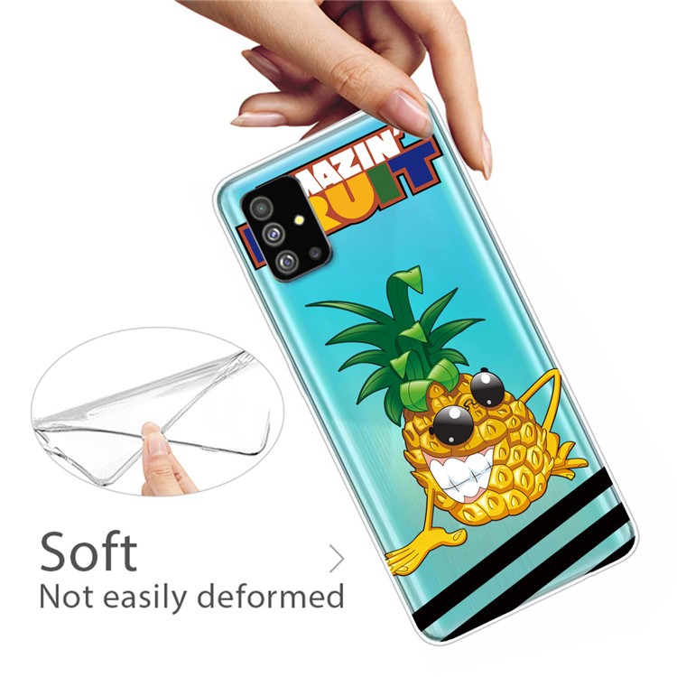Pattern Printing IMD TPU Shell for Samsung Galaxy S20 Plus - Pineapple-3