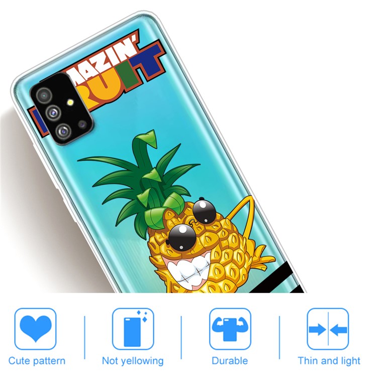 Pattern Printing IMD TPU Shell for Samsung Galaxy S20 Plus - Pineapple-4
