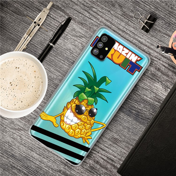 Pattern Printing IMD TPU Shell for Samsung Galaxy S20 Plus - Pineapple-5