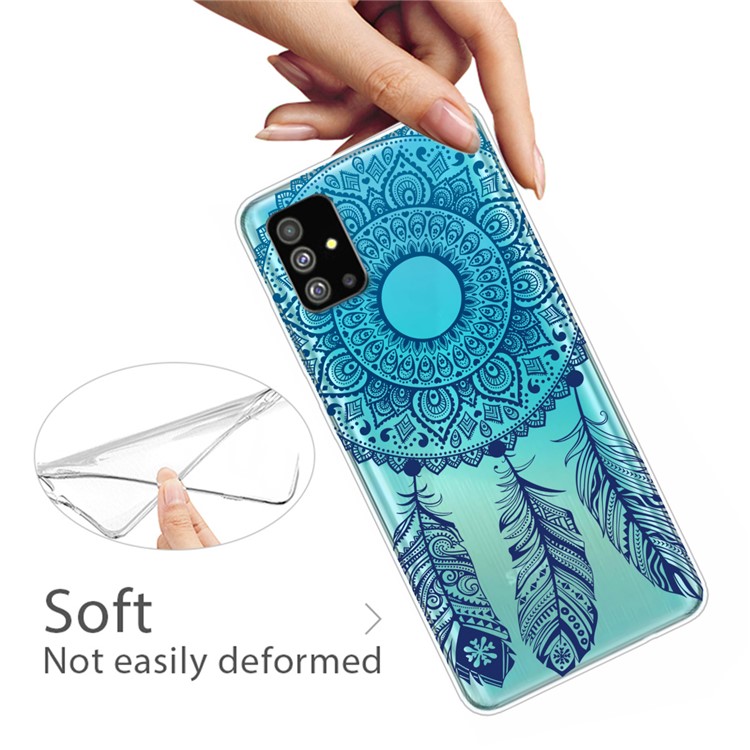 Pattern Printing IMD TPU Clear Phone Shell for Samsung Galaxy S20 - Dream Catcher-3