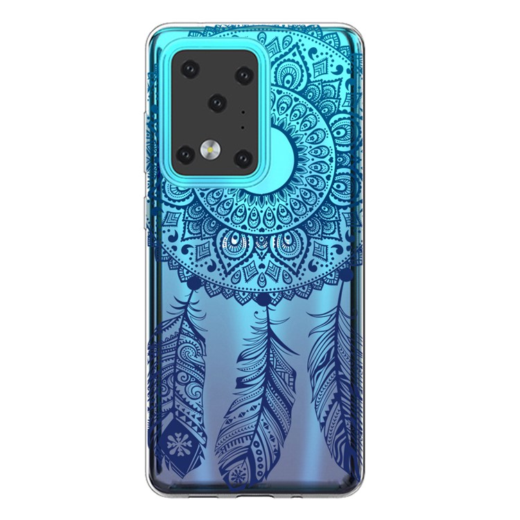 Pattern Printing IMD TPU Clear Phone Shell for Samsung Galaxy S20 Ultra - Dream Catcher-1