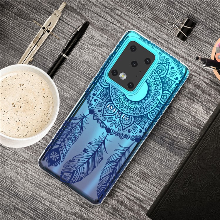 Pattern Printing IMD TPU Clear Phone Shell for Samsung Galaxy S20 Ultra - Dream Catcher-5