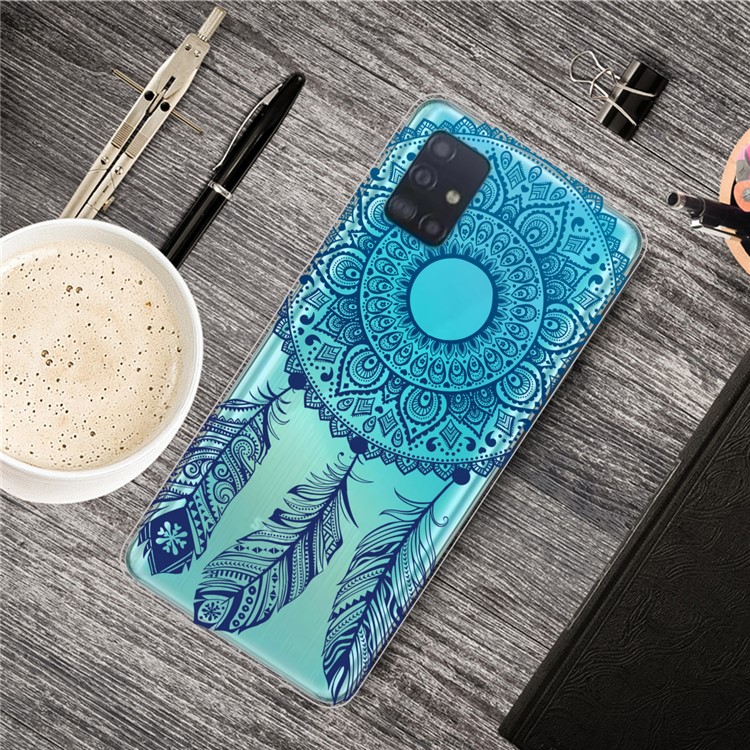 Pattern Printing IMD TPU Clear Phone Shell for Samsung Galaxy A51 - Dream Catcher-5