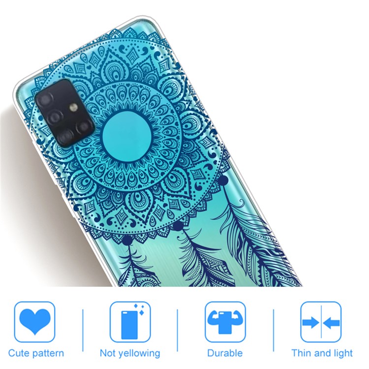 Pattern Printing IMD TPU Clear Phone Shell for Samsung Galaxy A71 - Dream Catcher-4