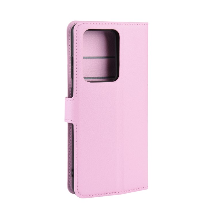 Litchi Skin Wallet Leather Stand Case for Samsung Galaxy S20 Ultra - Pink-6