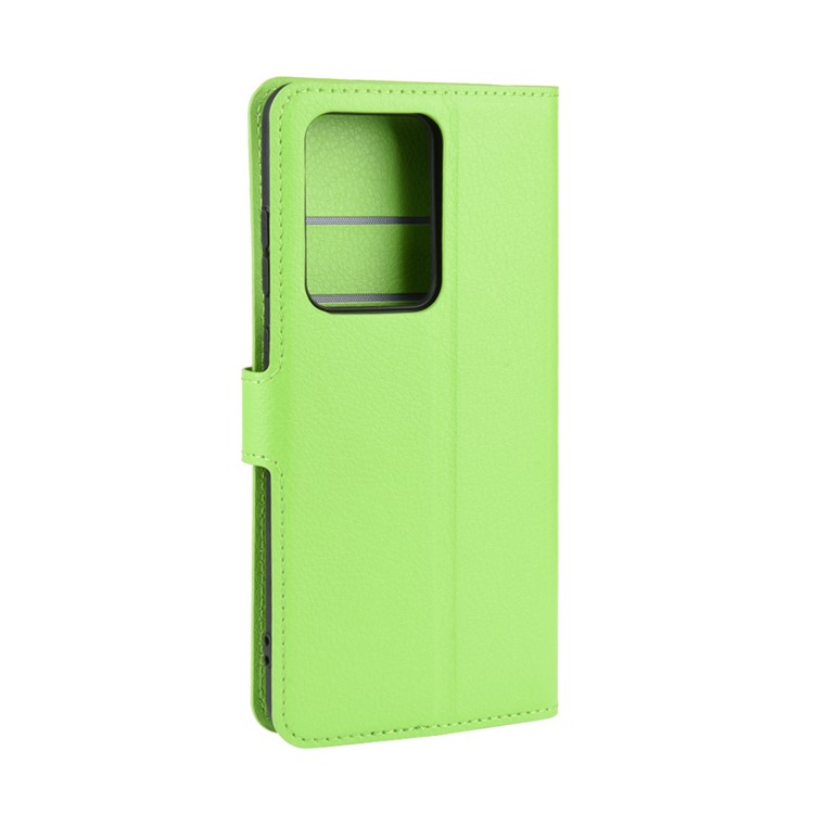 Litchi Skin Wallet Leather Stand Case for Samsung Galaxy S20 Ultra - Green-6