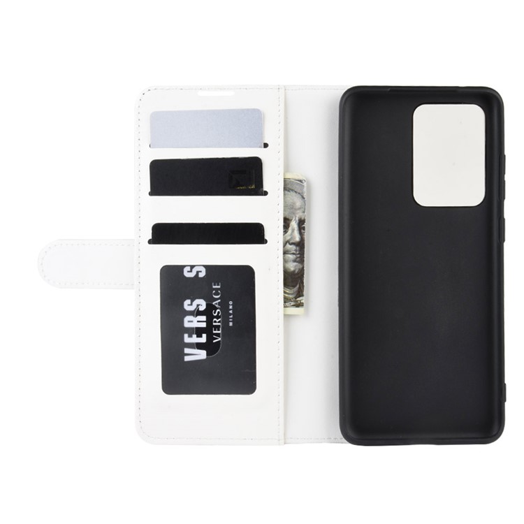Crazy Horse Wallet Leather Stand Case for Samsung Galaxy S20 Ultra - White-5