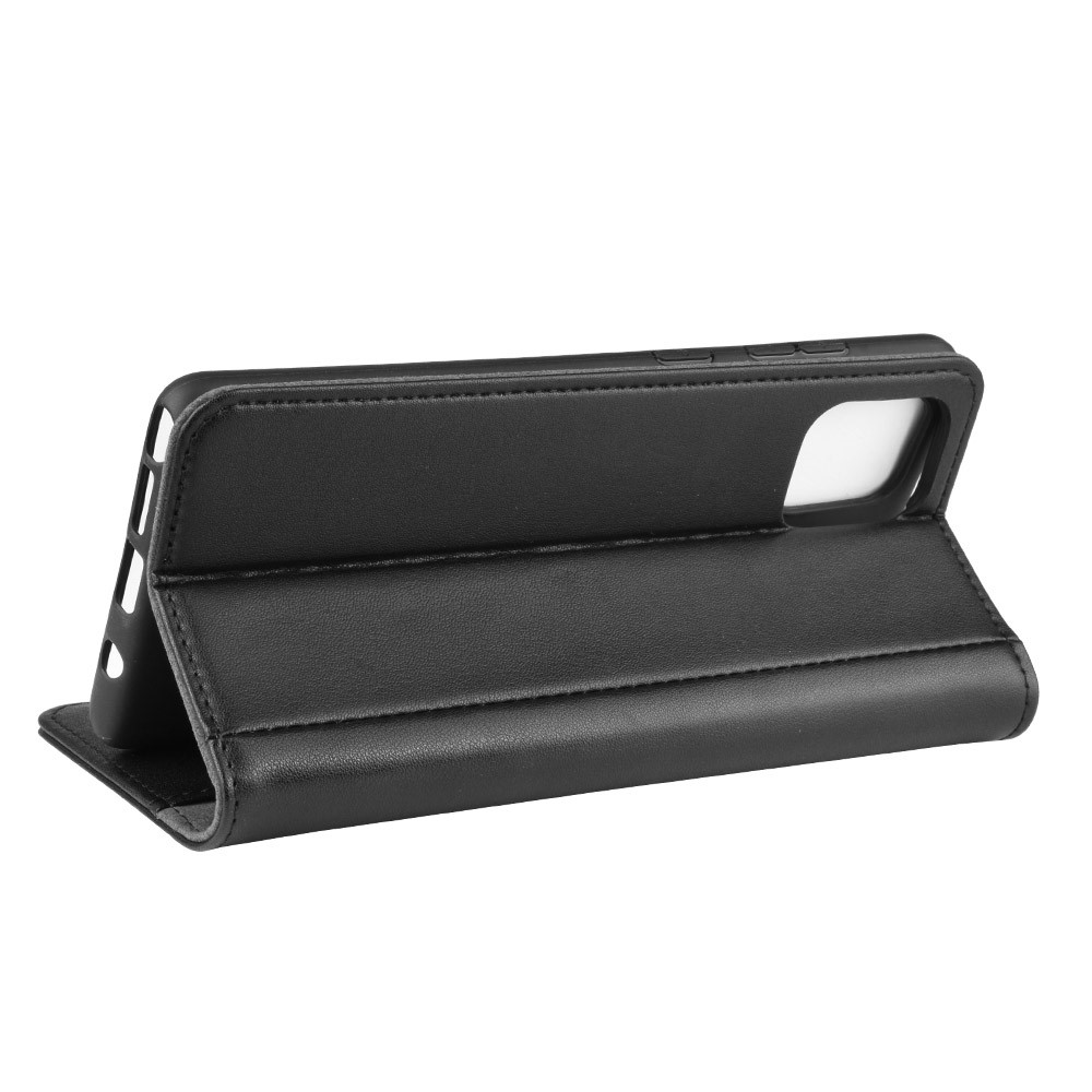 Split Leather Phone Shell for Samsung Galaxy A81/Note 10 Lite/M60s - Black-7