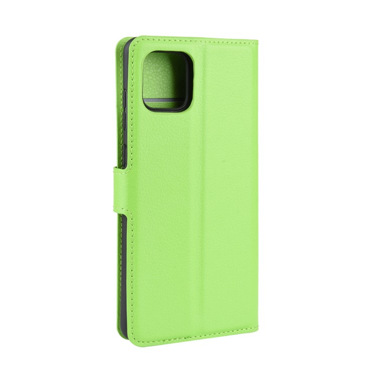 Litchi Skin Wallet Flip Leather Case for Galaxy A81/Note 10 Lite/M60s - Green-6
