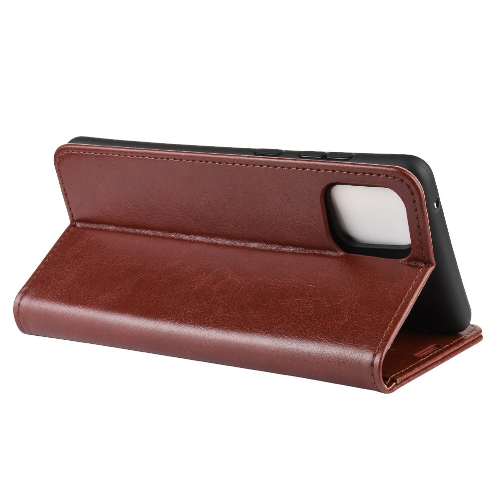 Crazy Horse Texture Wallet Leather Phone Cover for Samsung Galaxy A81/Note 10 Lite/M60s - Brown-7