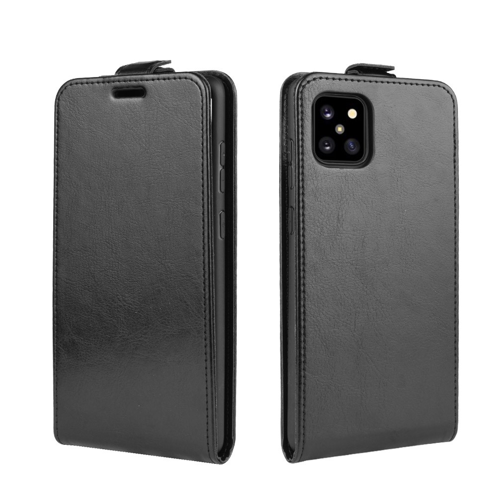Vertical Flip Leather Shell Case for Samsung Galaxy A81 / Note 10 Lite - Black-2