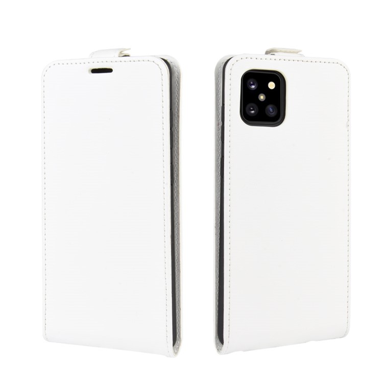 Vertical Flip Leather Shell Case for Samsung Galaxy A81 / Note 10 Lite - White-2