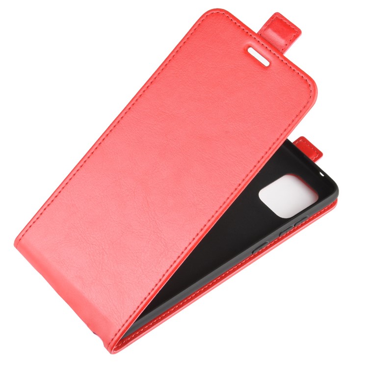 Vertical Flip Leather Shell Case for Samsung Galaxy A81 / Note 10 Lite - Red-4
