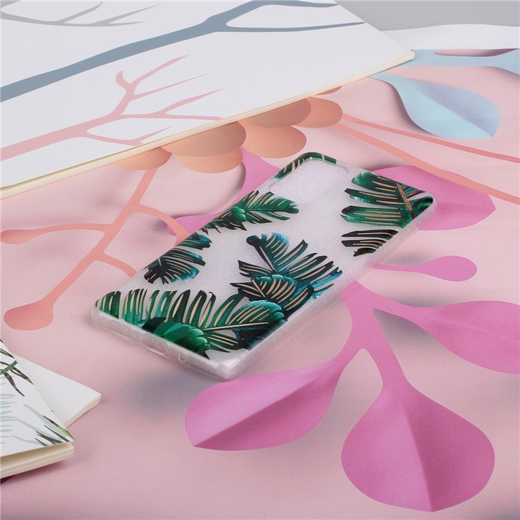 Pattern Printing Soft TPU Protection Case for Samsung Galaxy S20 Plus - Leaves-5