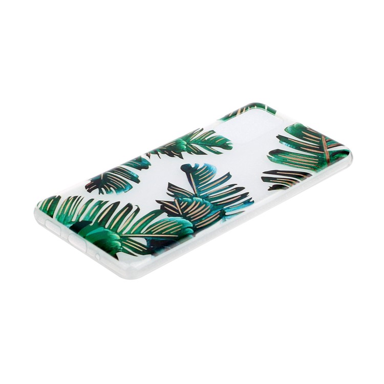 For Samsung Galaxy S11 Plus 6.9 inch Pattern Printing Flexible TPU Shell - Leaves-2