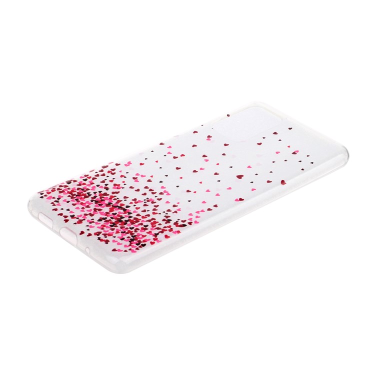 For Samsung Galaxy S20 Ultra Pattern Printing Flexible TPU Shell - Colorful Hearts-2