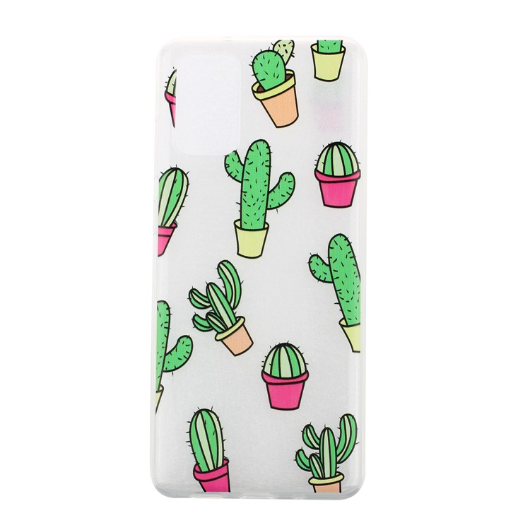 For Samsung Galaxy S20 Ultra Pattern Printing Flexible TPU Shell - Cactus-1
