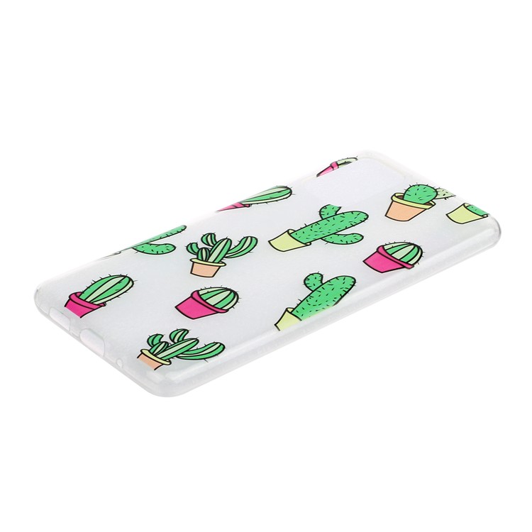 Pattern Printing TPU Mobile Phone Cover for Samsung Galaxy S20 - Cactus-2