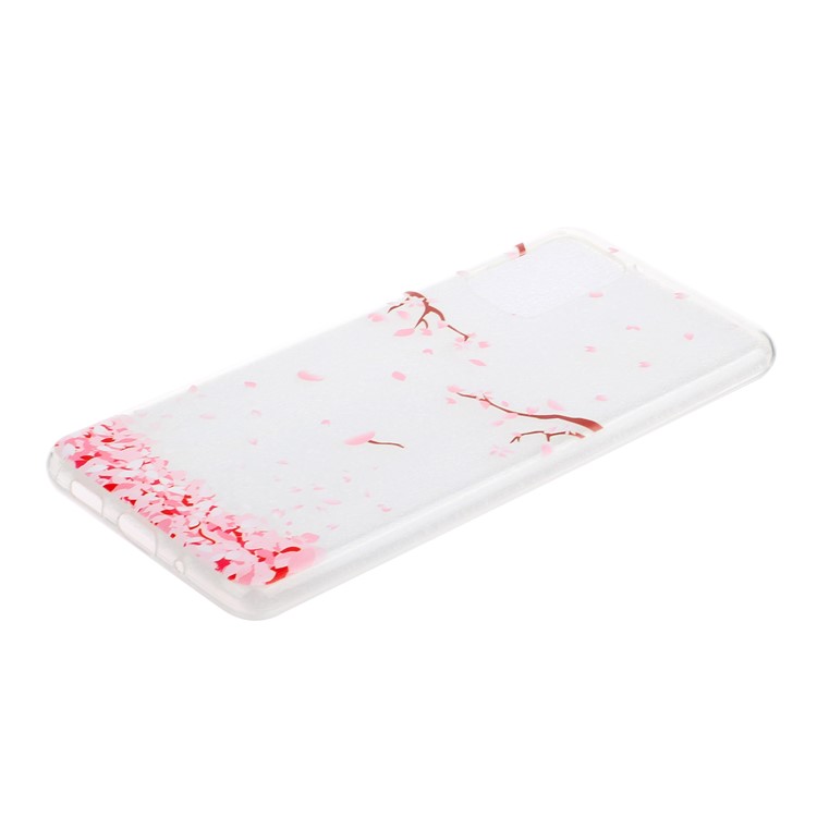 Pattern Printing TPU Mobile Phone Cover for Samsung Galaxy S20 - Falling Petals-2