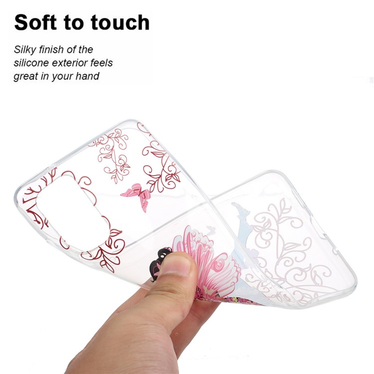 Pattern Printing TPU Mobile Phone Cover for Samsung Galaxy S20 - Butterfly Girl-3