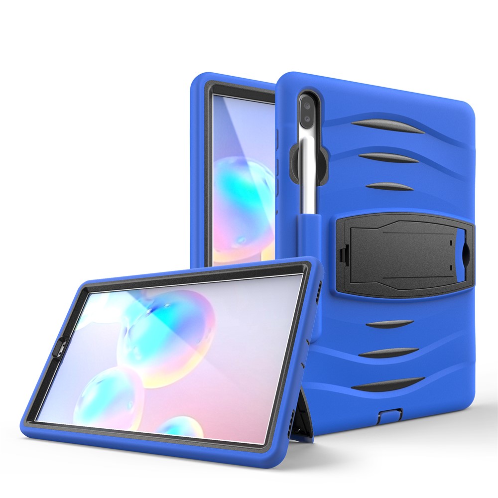 Фото #1: Shockproof PC + Silicone Tablet Combo Case with Kickstand and Pen Slot for Samsung Galaxy Tab S6 SM-