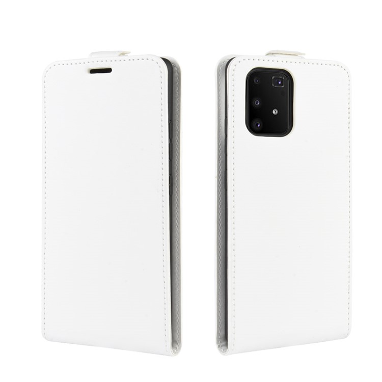 Crazy Horse Skin Vertical Flip Leather Covering for Samsung Galaxy A91/S10 Lite/M80s - White-2