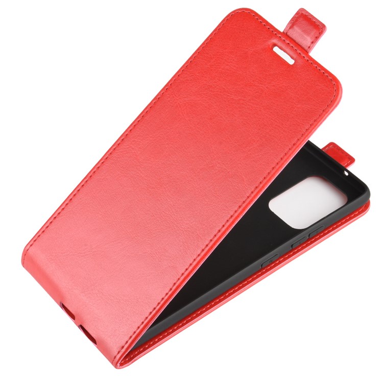 Crazy Horse Skin Vertical Flip Leather Covering for Samsung Galaxy A91/S10 Lite/M80s - Red-4