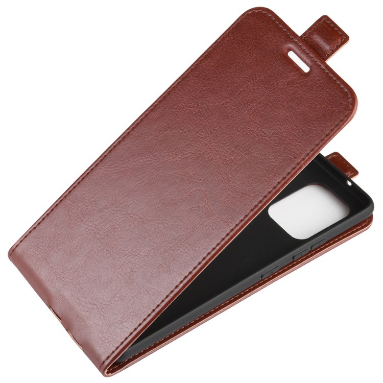 Crazy Horse Skin Vertical Flip Leather Covering for Samsung Galaxy A91/S10 Lite/M80s - Brown-4