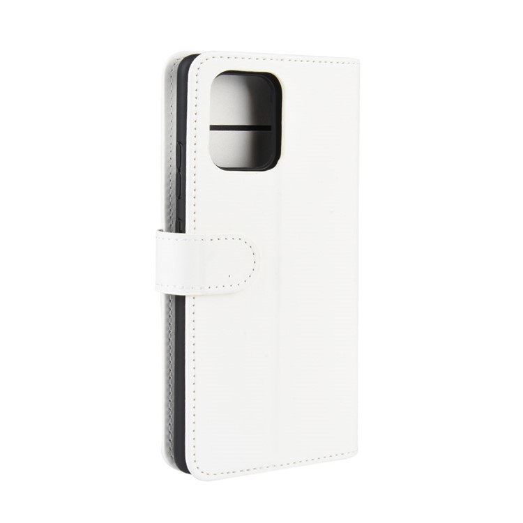 Crazy Horse Texture Leather Wallet Phone Protective Cover for Samsung Galaxy A91/M80s/S10 Lite - White-8