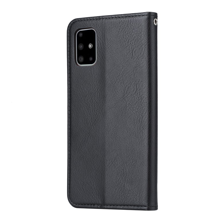 Auto-absorbed Leather Cover for Samsung Galaxy S20 Plus - Black-3